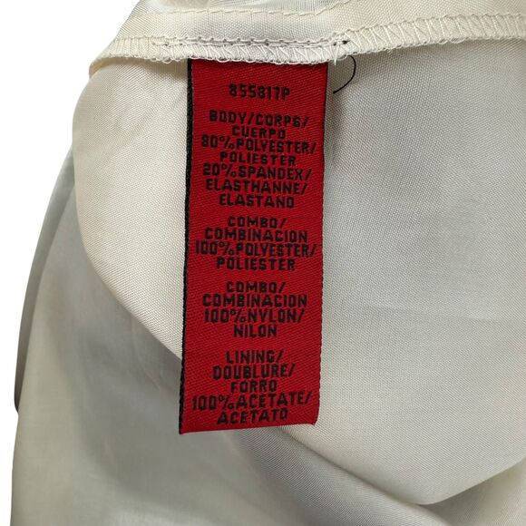 JS Collections Lace Sleeveless Dress 6P PETITE V-Neck Mesh Black Nude Cocktail - Picture 9 of 10